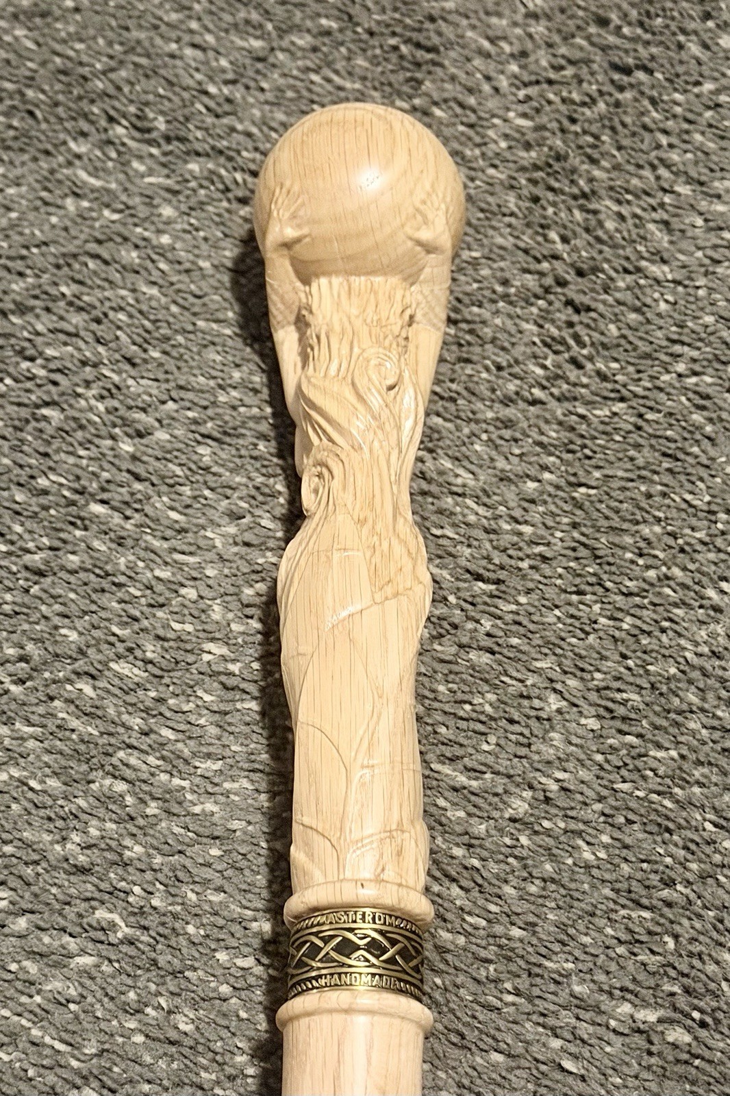 Handmade Astrom Ukranian Goddess Wooden Walking Stick Cane 40″