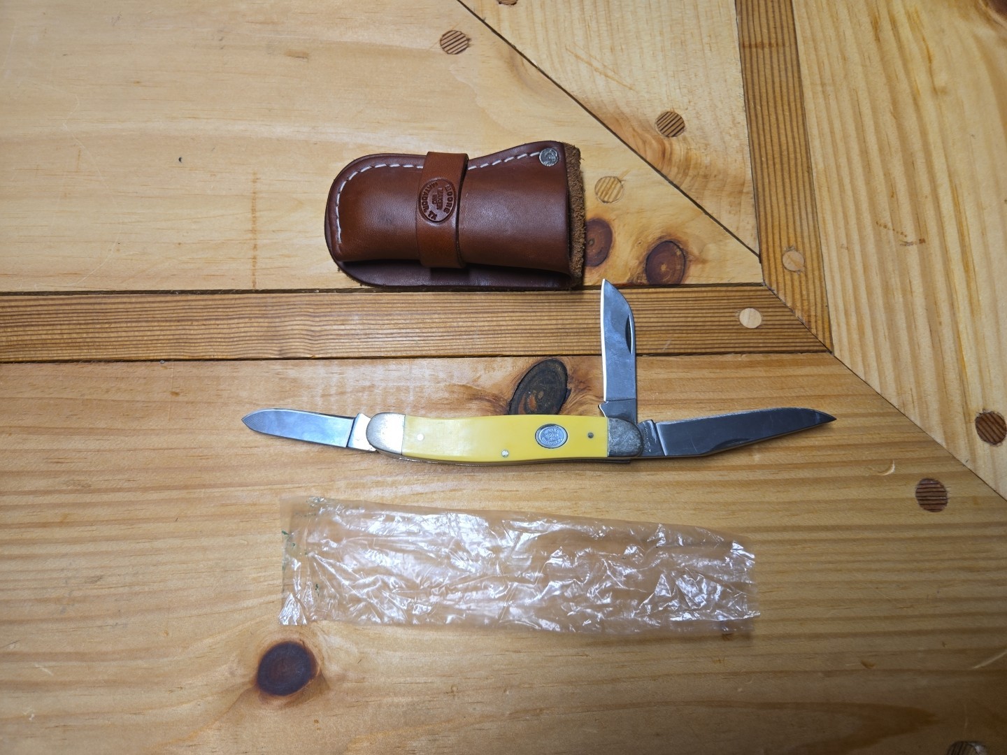 Moore Maker 3304B 3 Blade Knife With Sheath