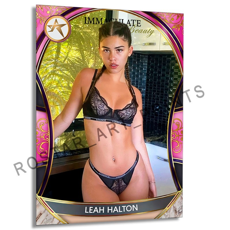 LEAH HALTON Model Beauty Card GOF Rostar CUSTOM SP Card LHN3
