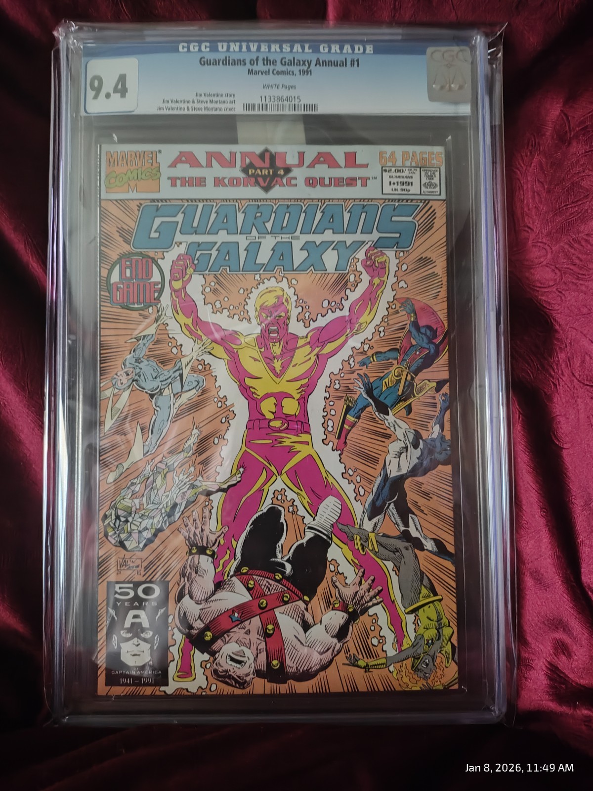 Guardians of the Galaxy Annual #1 CGC 9.4 Marvel 2019 Donny Cates Adam Warlock