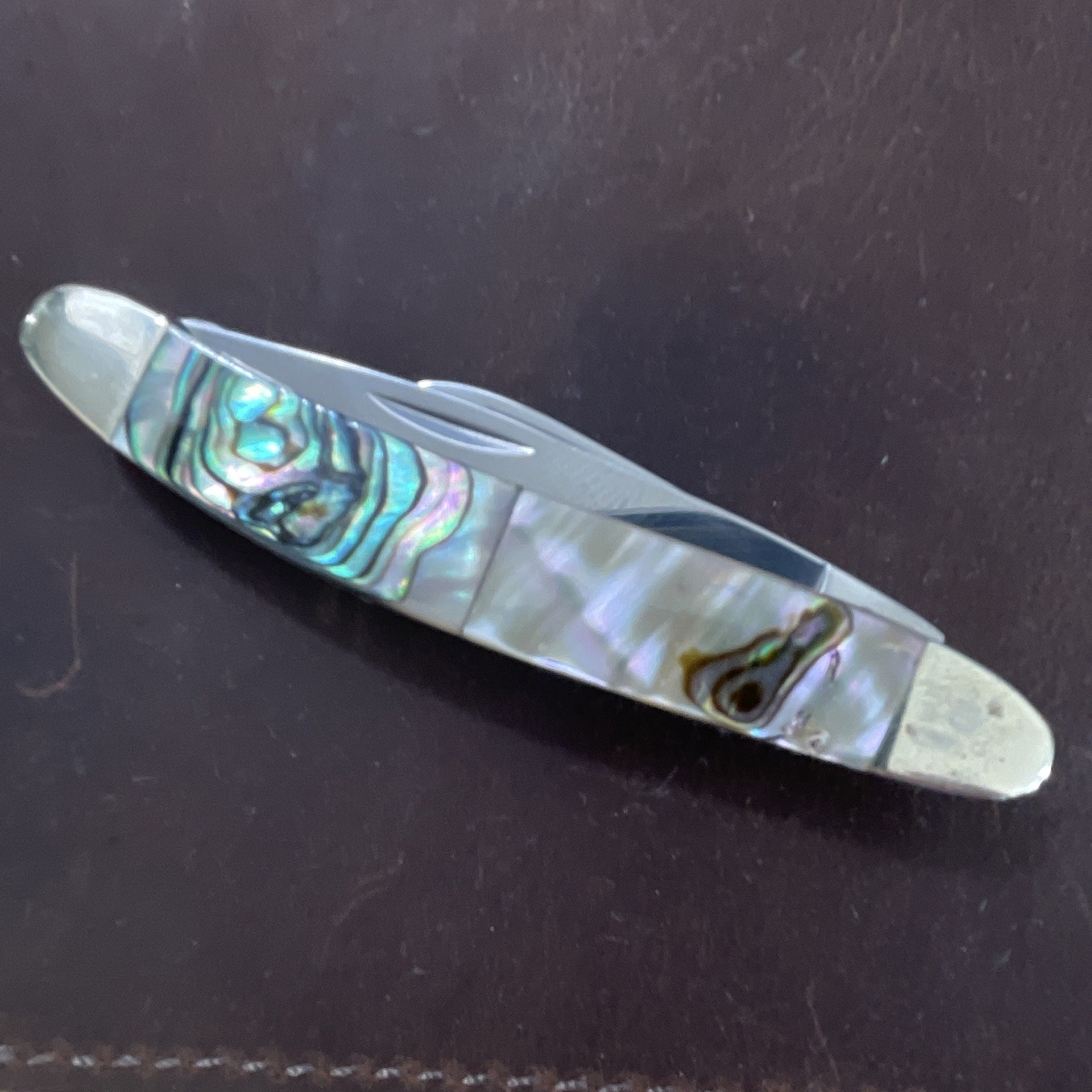 3-Blade Slipjoint Pocketknife Shell Handle, SS, Manual, Clip Point/Pen