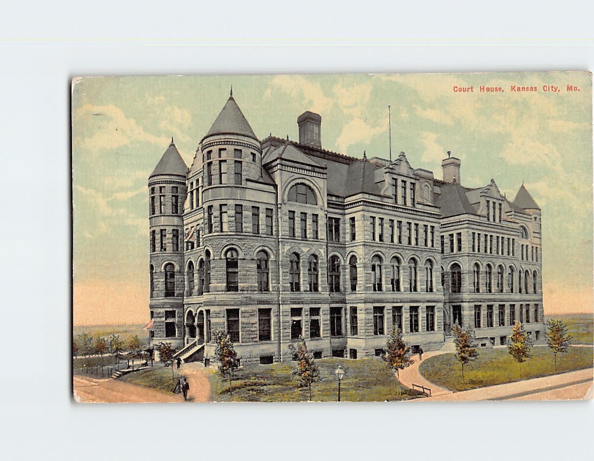 Postcard Court House Kansas City Missouri USA