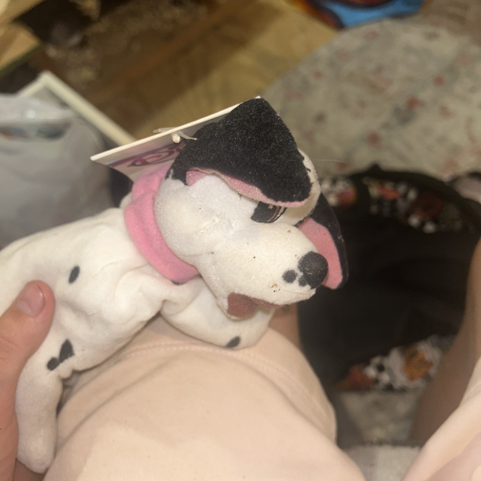 Disney Store 101 Dalmatians Puppy “Jewel” Mini Bean Bag Plush Dog With Tag