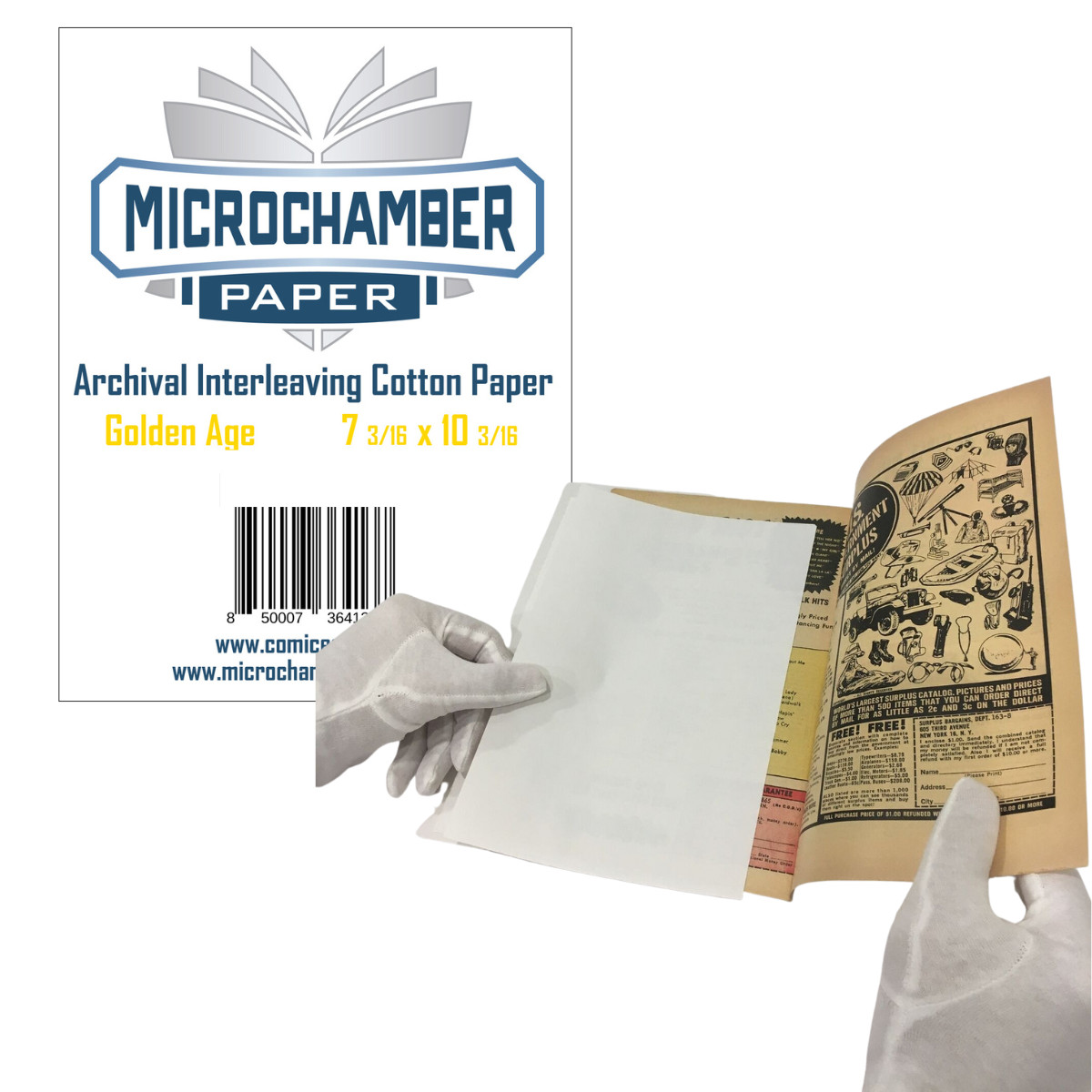 100 Golden Comic Book Archival Sheets Acid-Free Preservation MicroChamber Paper
