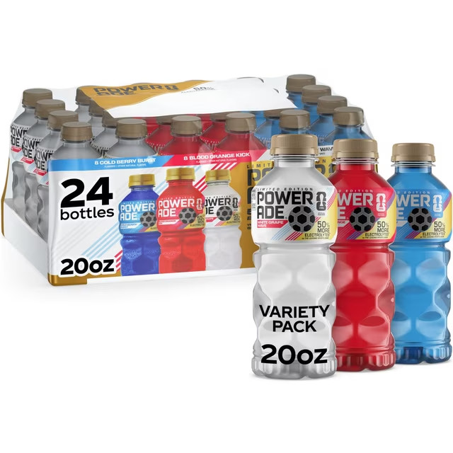 Powerade Variety Pack 24 Bottles 20 oz Sports Drink Choose Flavor