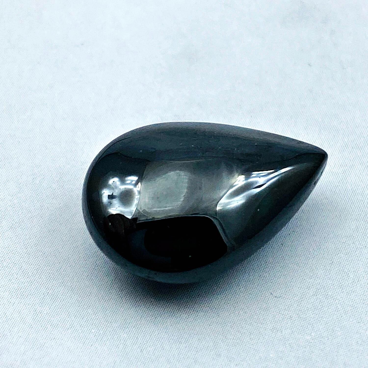 Naga Eye Leklai Black Kottipi Teardrop Protection Magic Stone Thai Amulet #17543