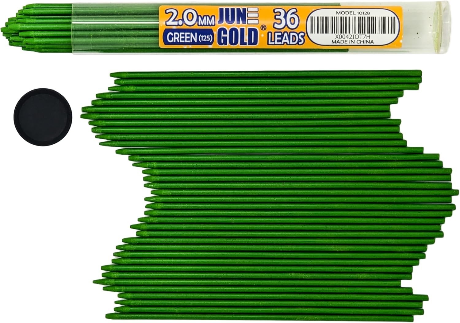 36 Green Parakeet Colored 2.0 mm Refills, 90 mm Length | Bold Thickness for H…
