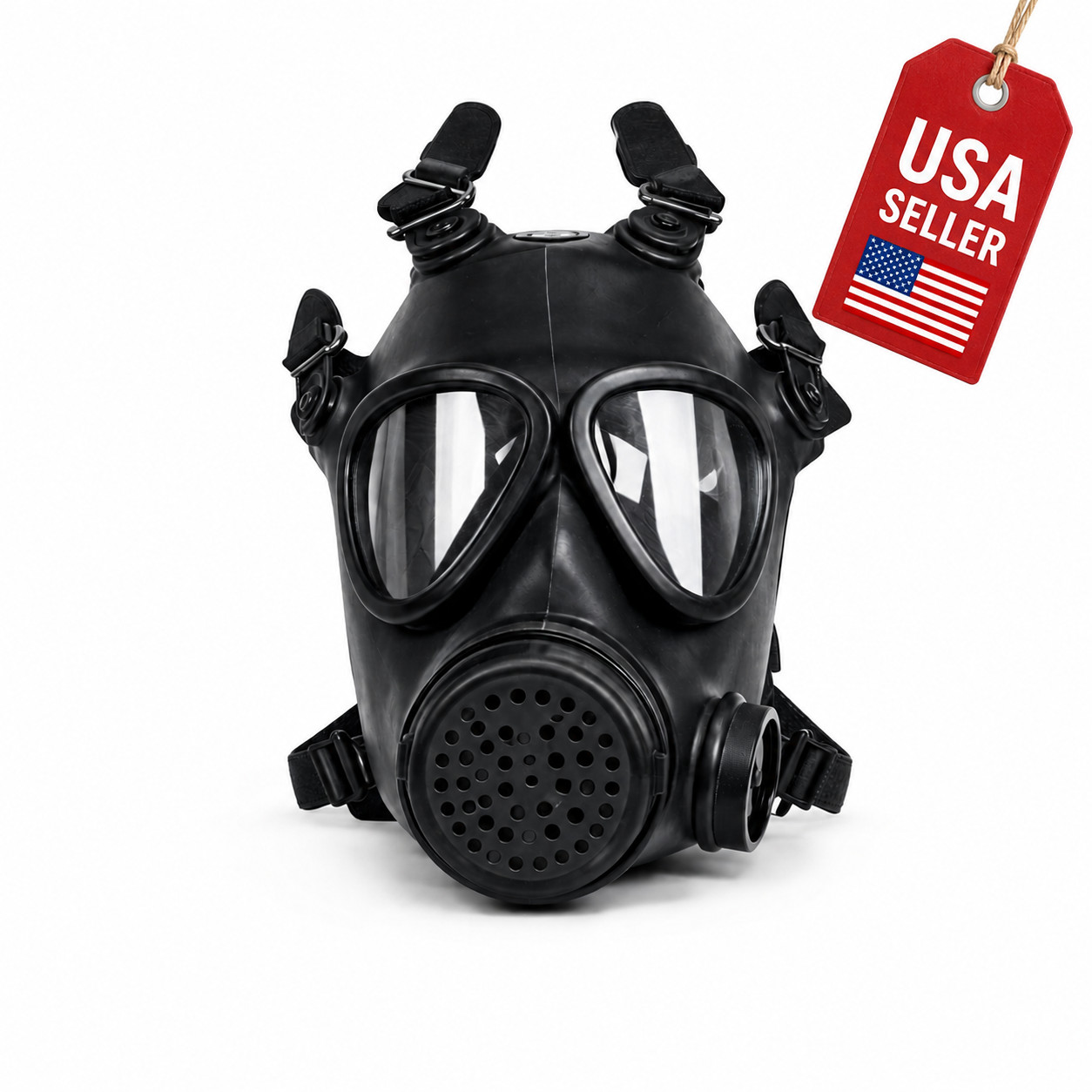 SafeGuardian CBRN Full Face Gas Mask 40mm Compatible Respirator Hydration Port