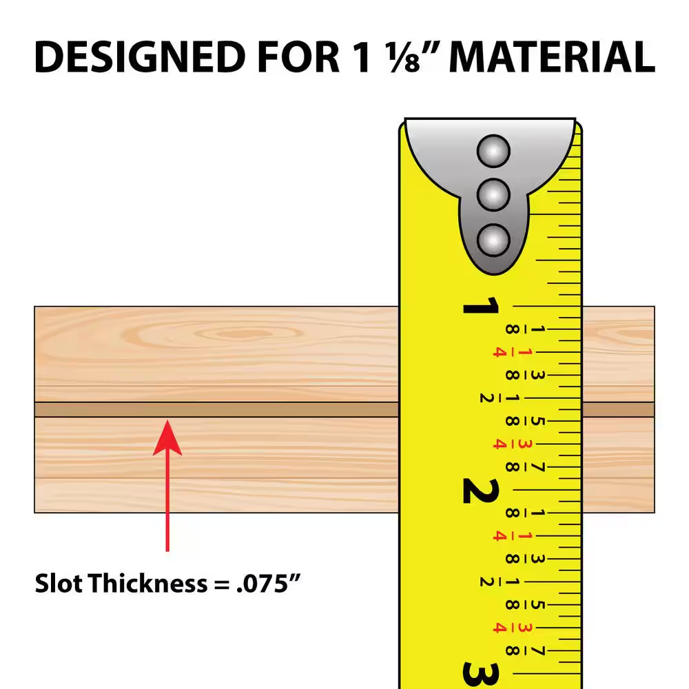 1-1/8 In. Almond Flexible Polyethylene Center Barb Bumper Tee Moulding Edging 25