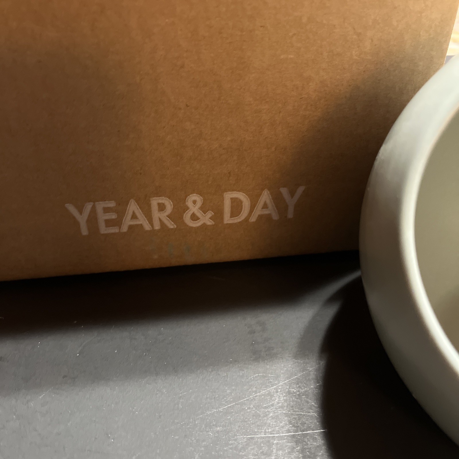 YEAR & DAY MODERN OPEN SALT CELLAR SAGE GREEN STONEWARE 5″ PORTUGAL