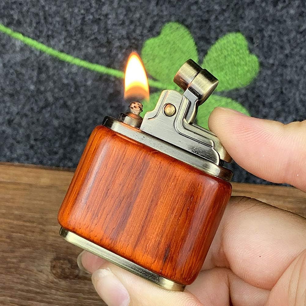 Vintage Style Single Click Lighter, Windproof Lighter tool Fuel Saving