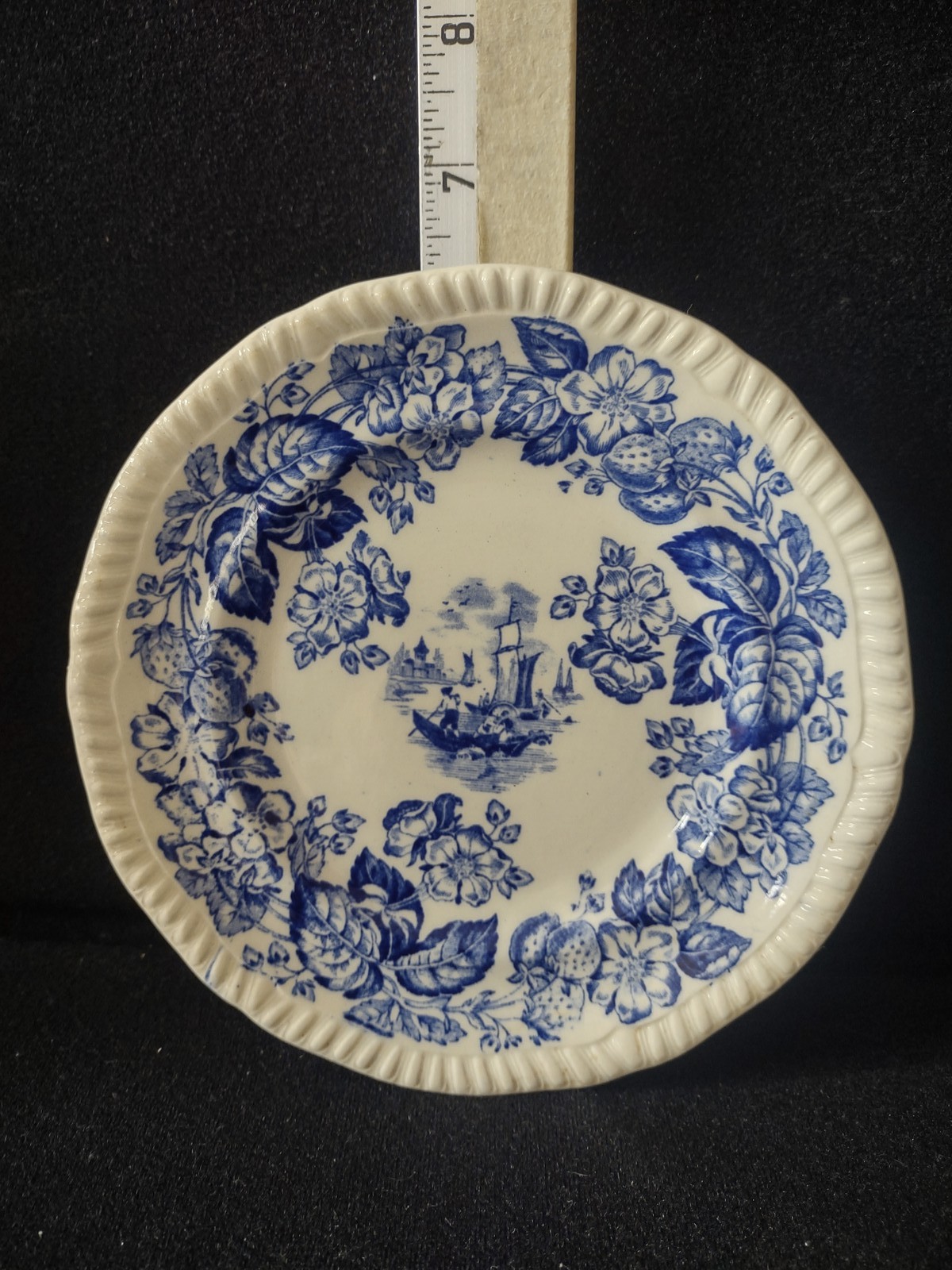 Vintage Spode Old Salem Blue Earthenware Plate English Transferware x 4 lot5816