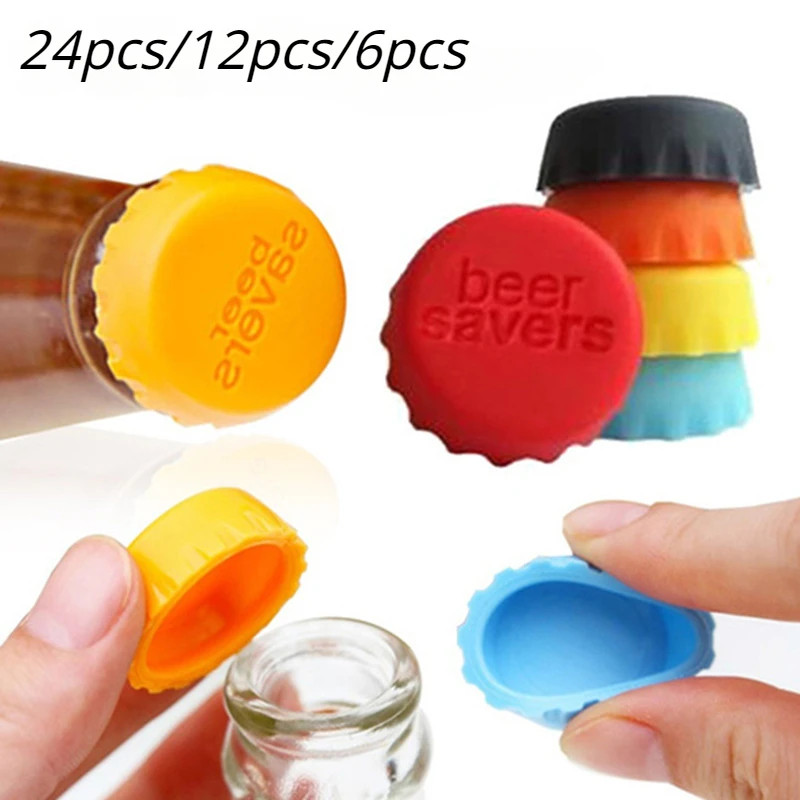 Reusable Silica Gel Bottle Cap Sealed Beer Cap Vinegar Soy Sauce Bottle Soda Col