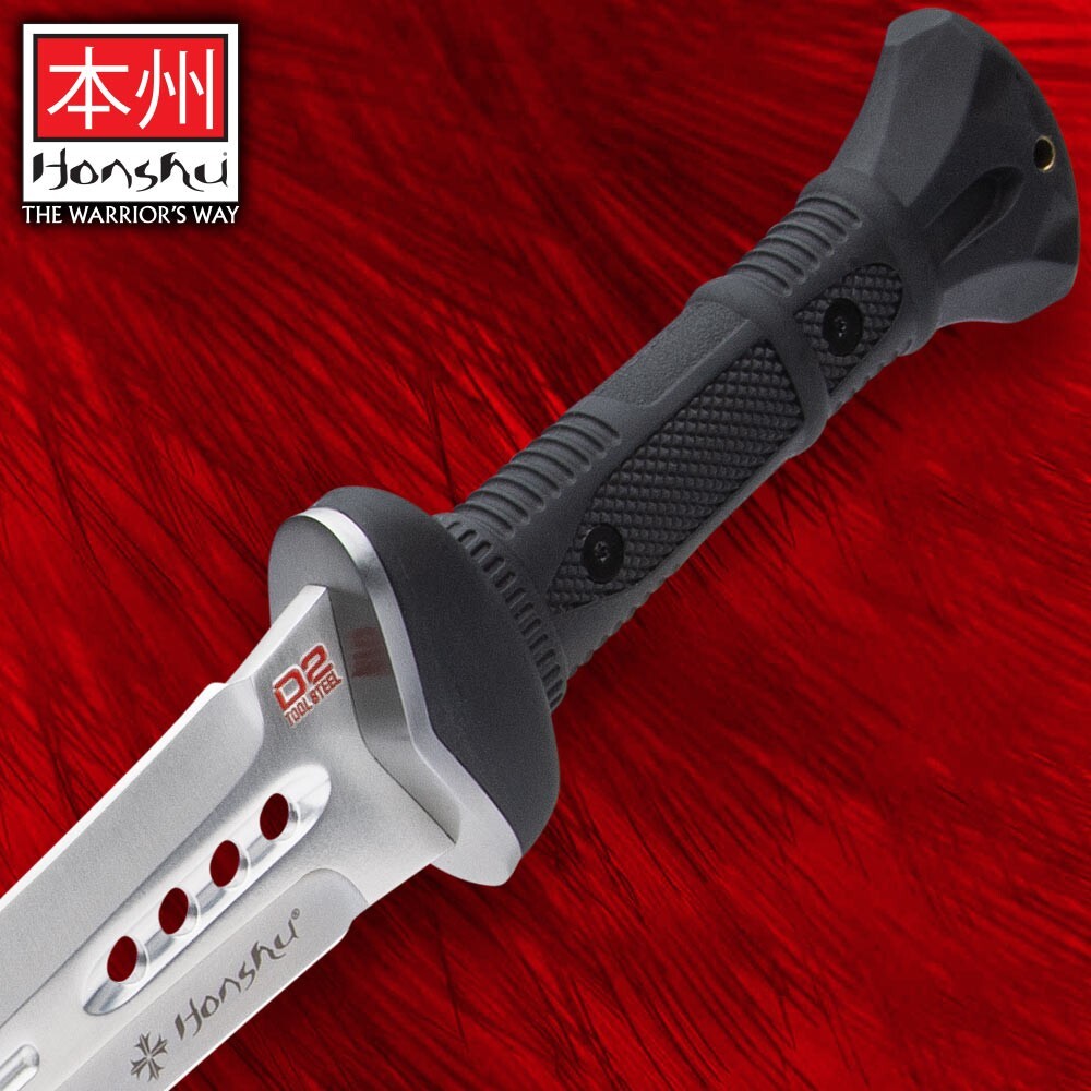HONSHU D2 Gladiator Sword and Leather Belt Sheath | 18 1/4” Blade | 25” Overall