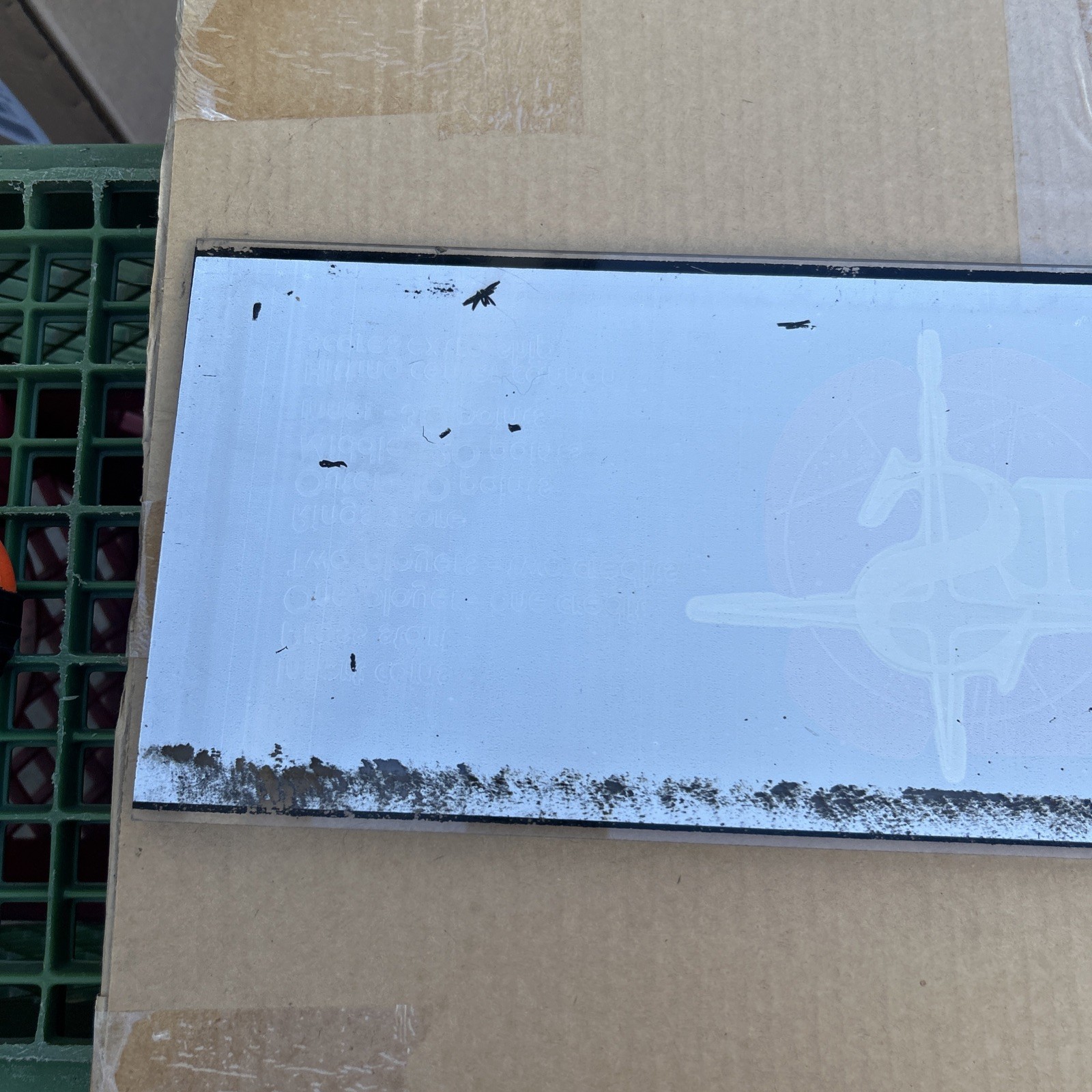 Star Castle 23 3/4 By 7″ original plexiglass arcade game sign marquee FL38