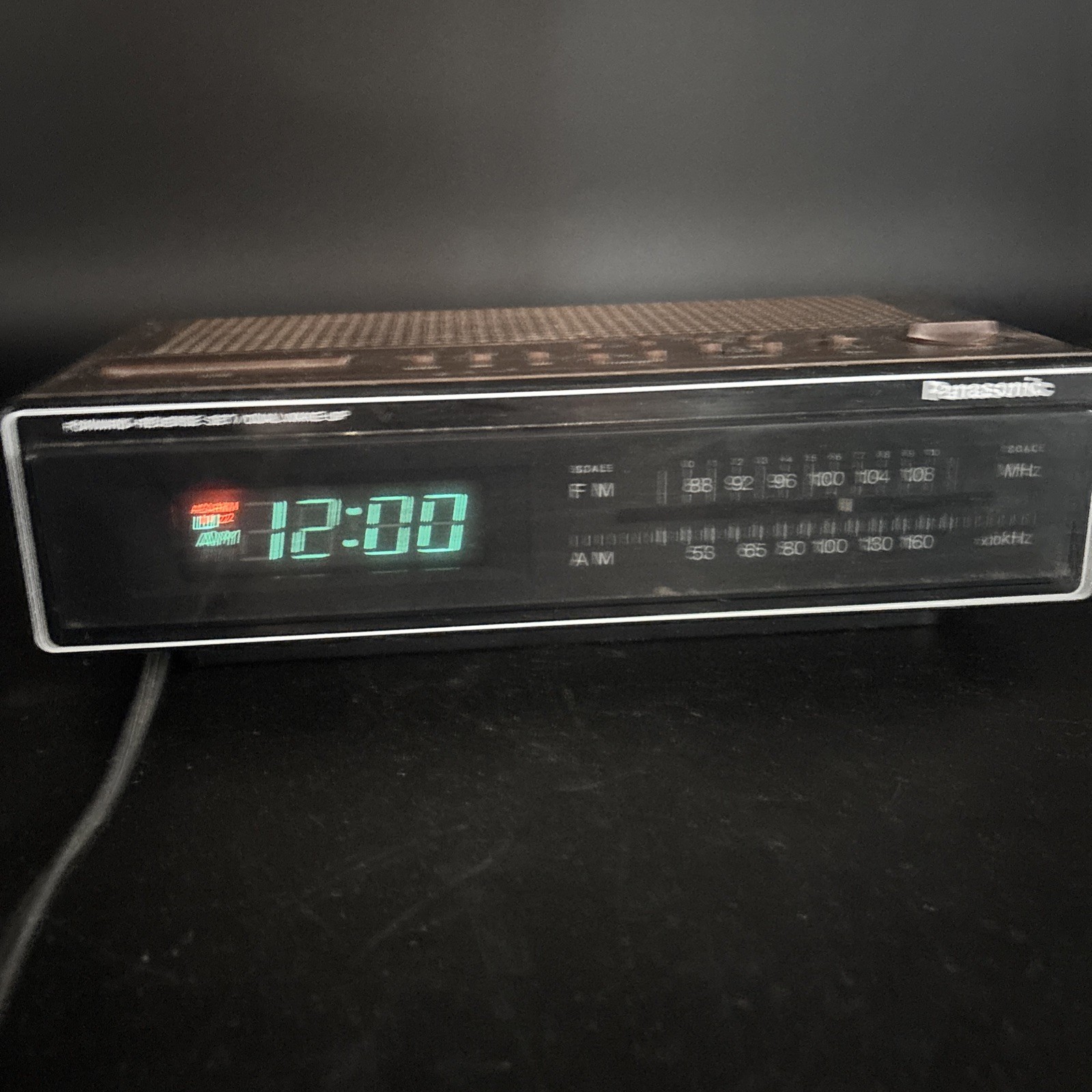 Vintage Panasonic RC-6210 AM/FM Alarm Clock Radio Woodgrain Made In Japan Works