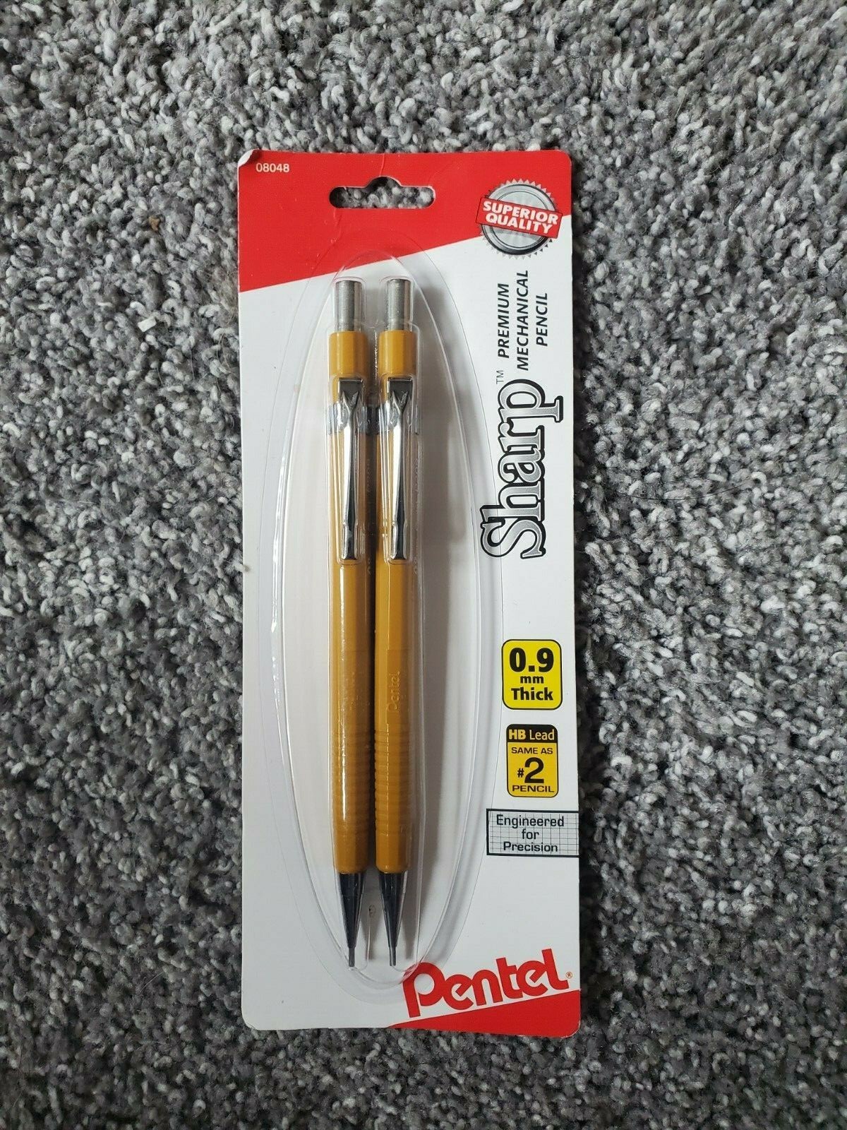 Pentel Sharp Mechanical Pencil 0.9mm Thick 2pk