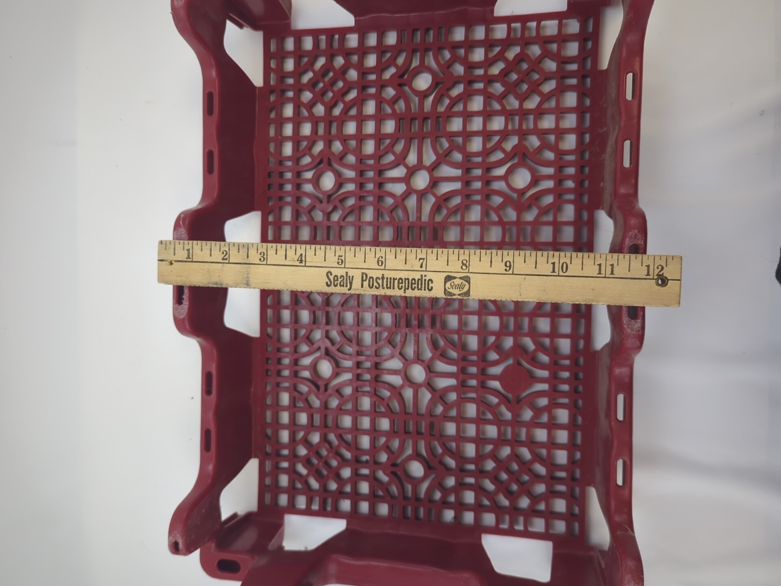 Vintage Red Dr Pepper Snapple Plastic Caddy Crate Display Pop Sodas Collectible