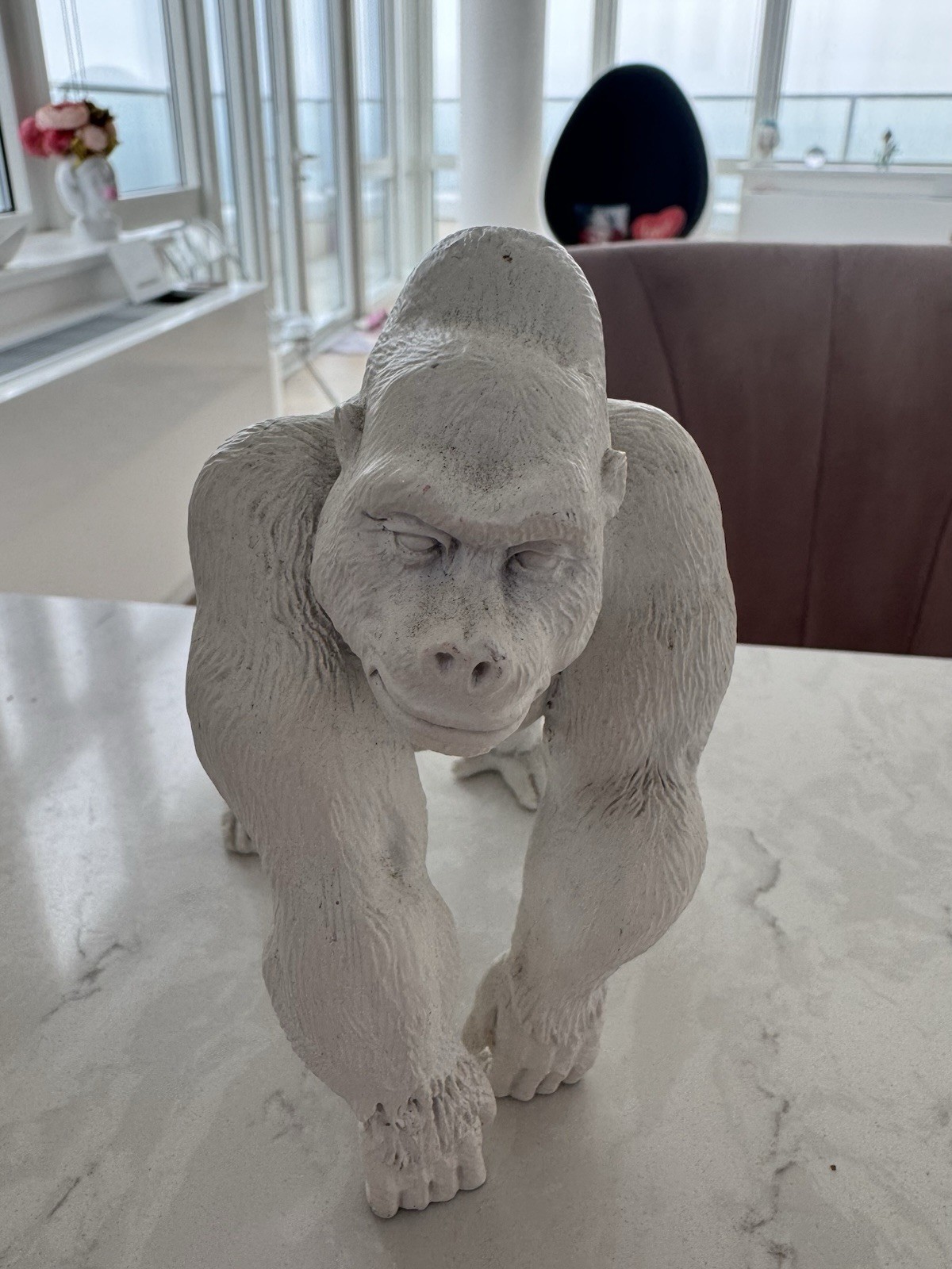 Albino Gorilla Candle Holder