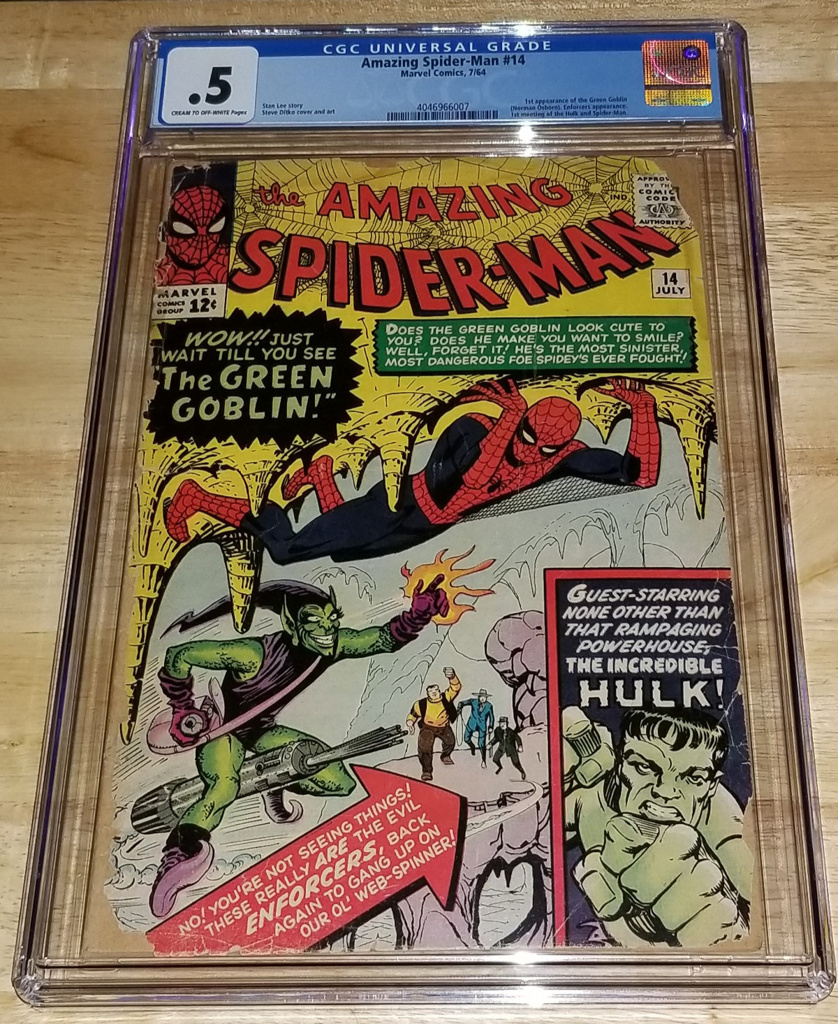 CGC .5 Amazing Spider-Man #14 1st Green Goblin / first Spider-Man & Hulk meeting