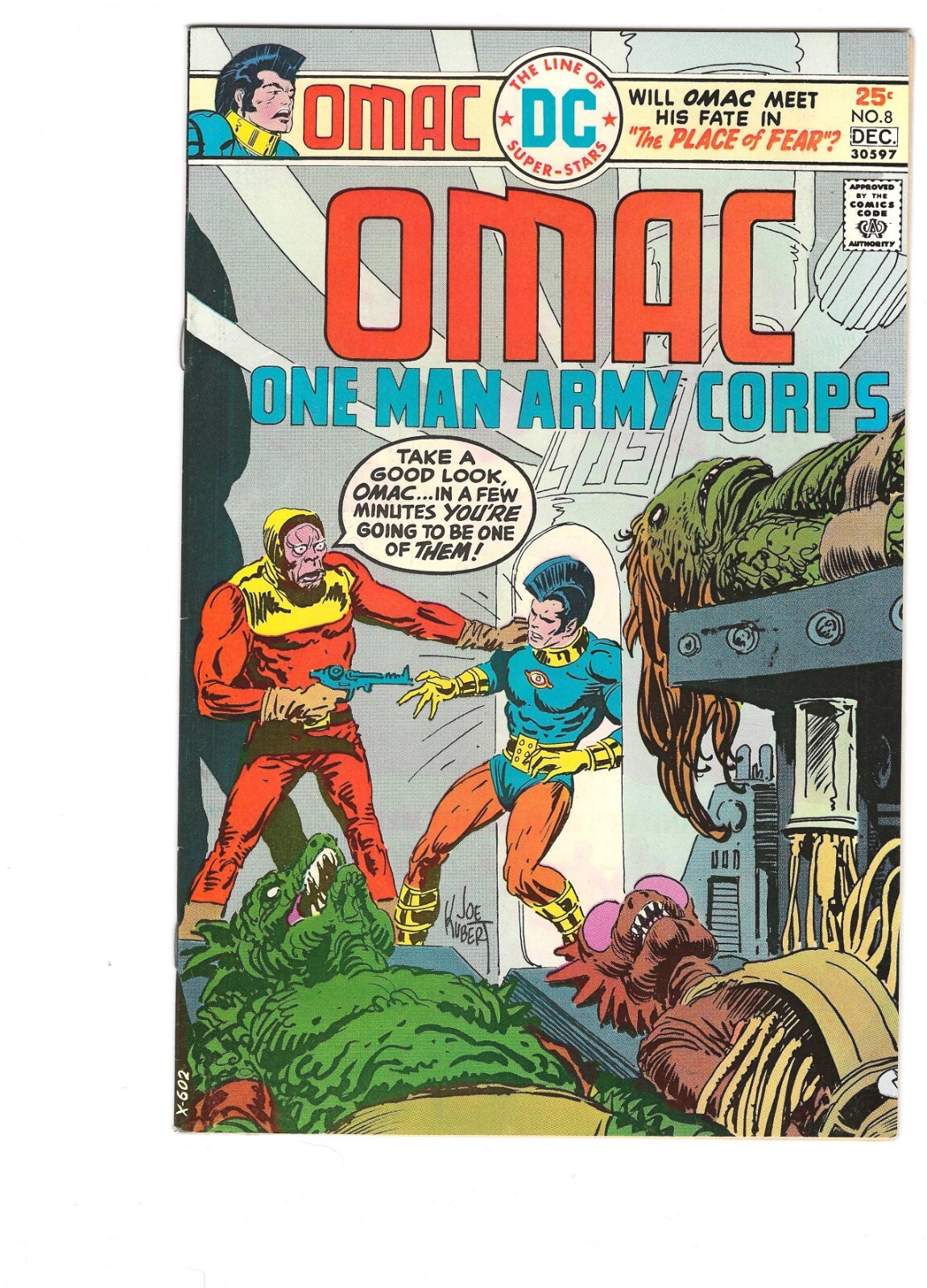 OMAC # 8 VF+/NM BRONZE AGE DC KIRBY DARKSEID MIRACLE FOREVER APES PLANET KAMANDI