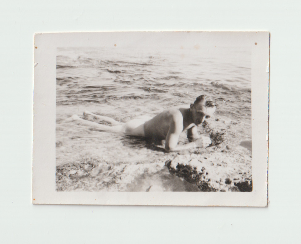 c.1940s WW2 German Soldier Skinny Dipping At The Beach Tan Lines Gay Int