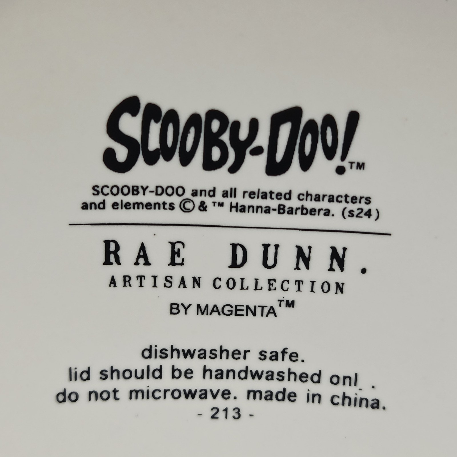 Rae Dunn Scooby-Doo Scooby Snacks Mystery Machine Ceramic Canister Jar NEW