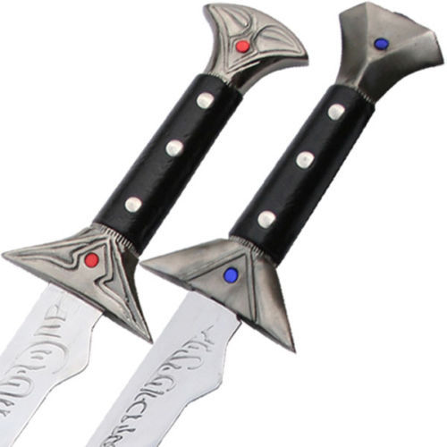 Drizzt Do’Urden Scimitar Sword Set Twinkle & Icingdeath Steel Forgotten Realms