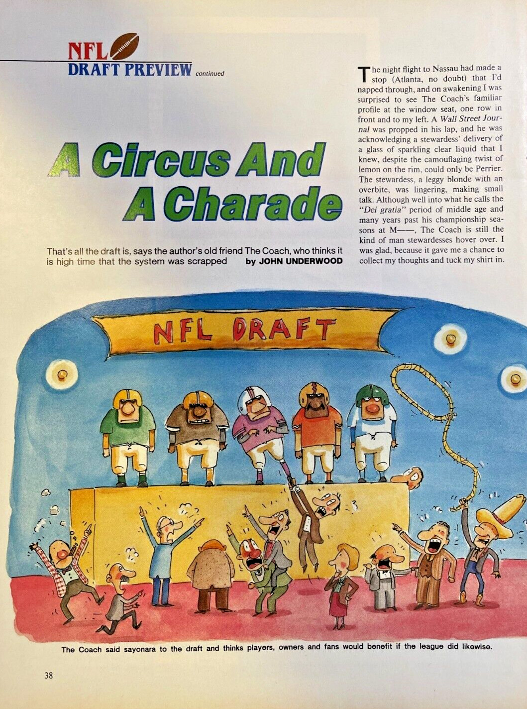 1984 NFL Draft Preview Football