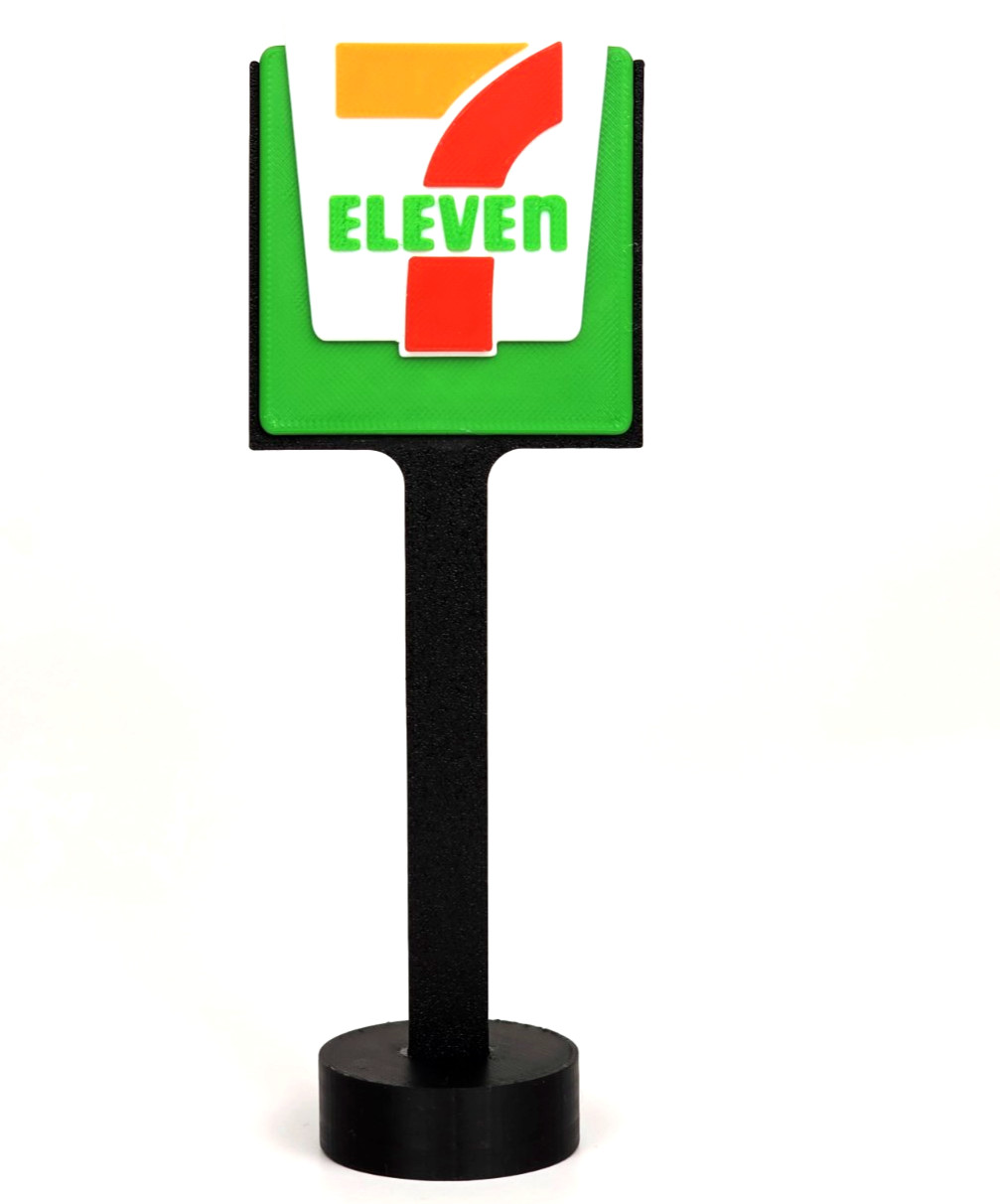 7/11 Miniature Convenience Store Sign – 7″ Desk Shelf Display