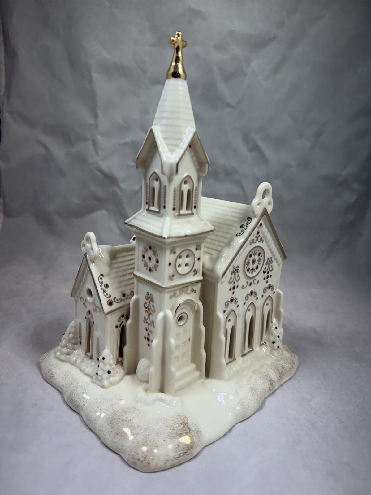 Lenox Mistletoe Park Lighted Church NEW