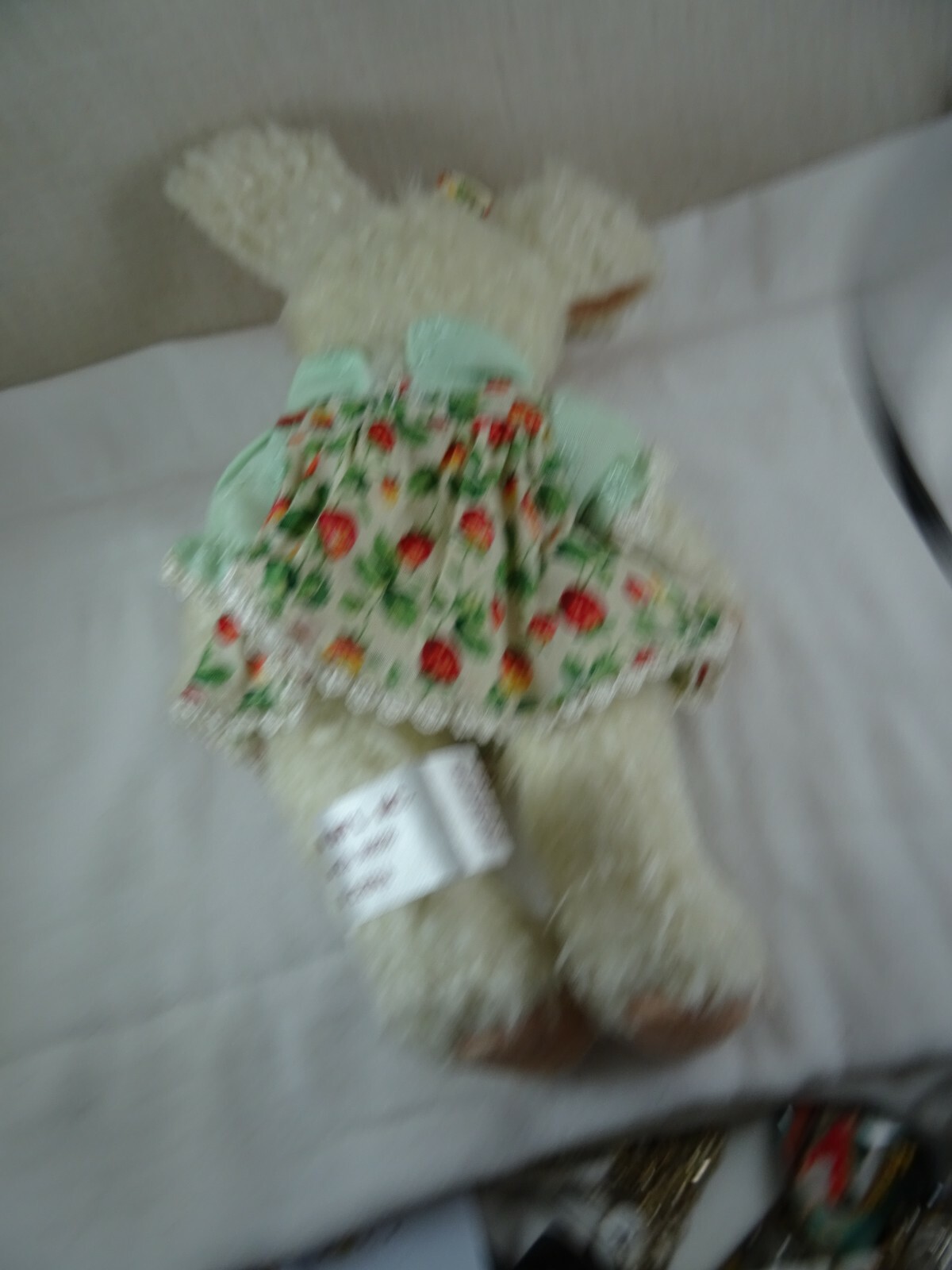 Hugfun Int’l Inc. 2001 Bunny Rabbit Posable Plush Strawberry Outfit