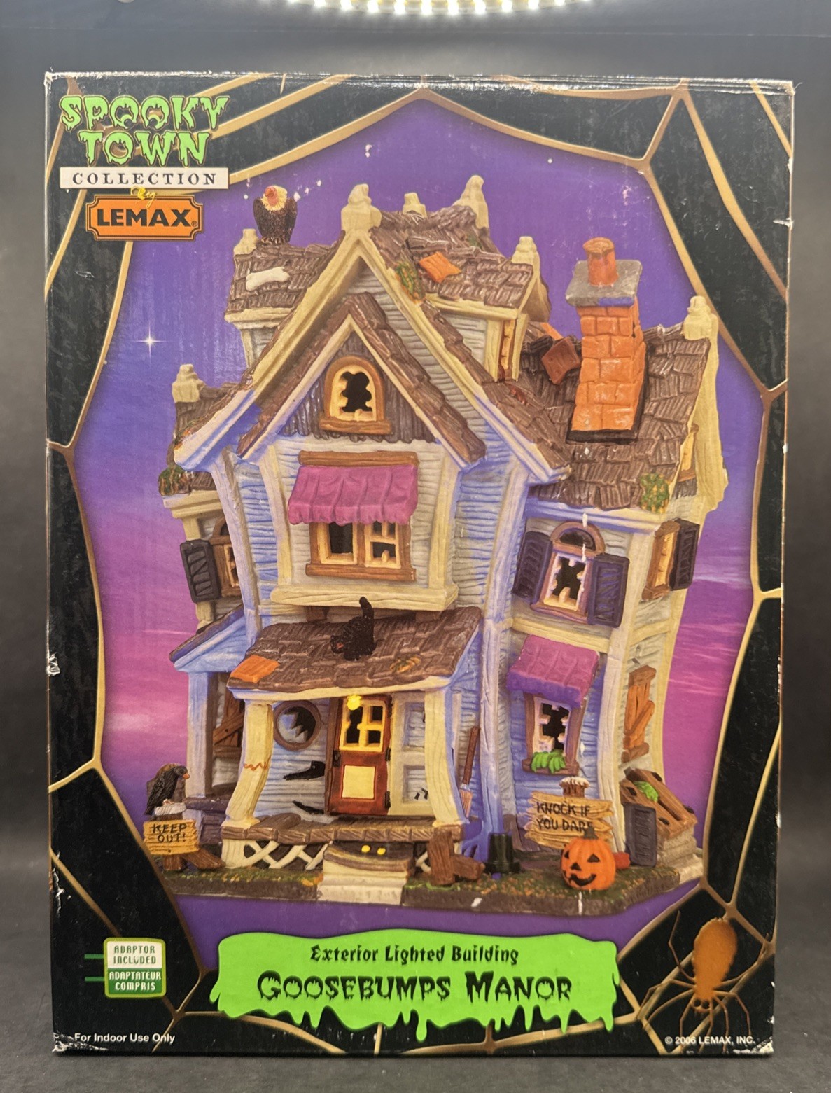 Lemax Spooky Town Haunted GOOSEBUMPS MANOR • Original Packaging