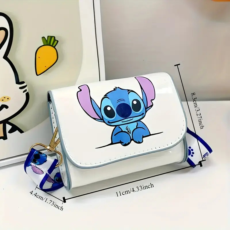 Disney Stitch Shoulder Bag w/ Adjustable Strap, Magnetic Closure, Lining New
