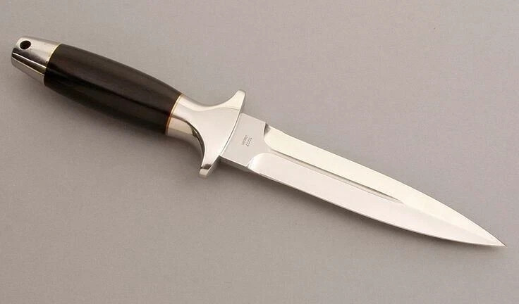 CUSTOM HANDMADE D2 TOOL STEEL HUNTING SURVIVAL BOWIE KNIFE WITH LEATHER SHEATH