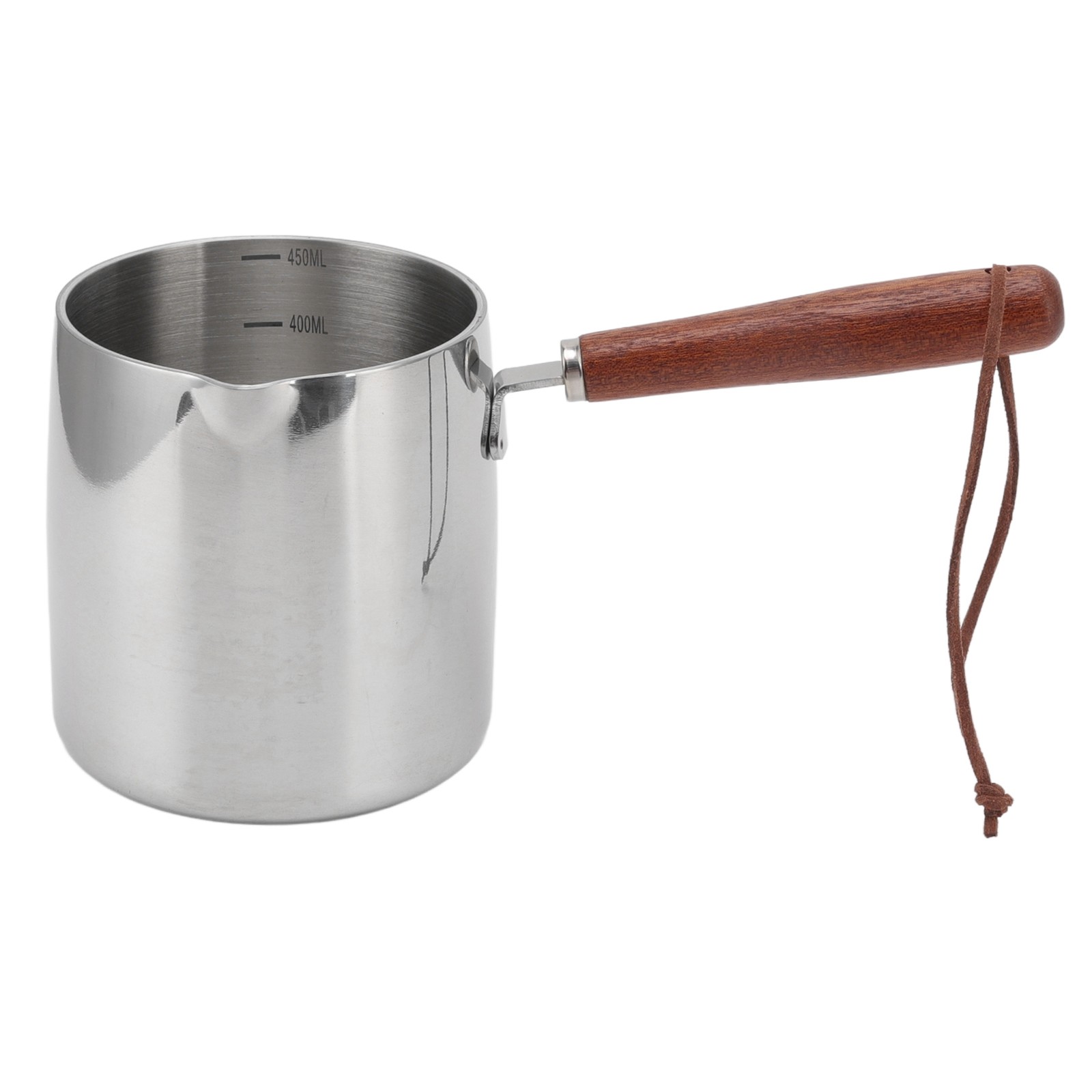 450ML Stainless Steel Butter Warmer Mini Butter Coffee Milk Pot Small Saucep SET