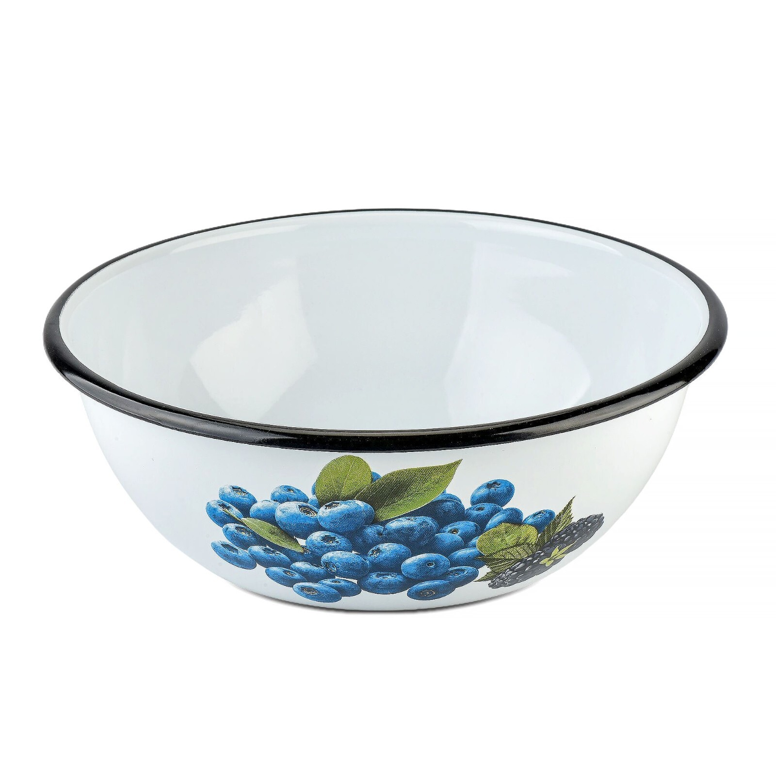 STPGOODS Blueberry Set of 2 Enameled Mixing Bowls [2.7-qt, 4.2-qt]
