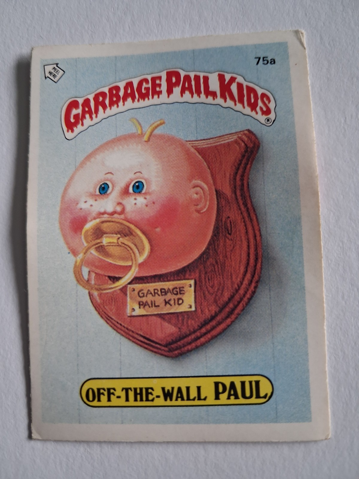 1985 Topps Garbage Pail Kids Off-the-wall Paul GPK Series 2 75a