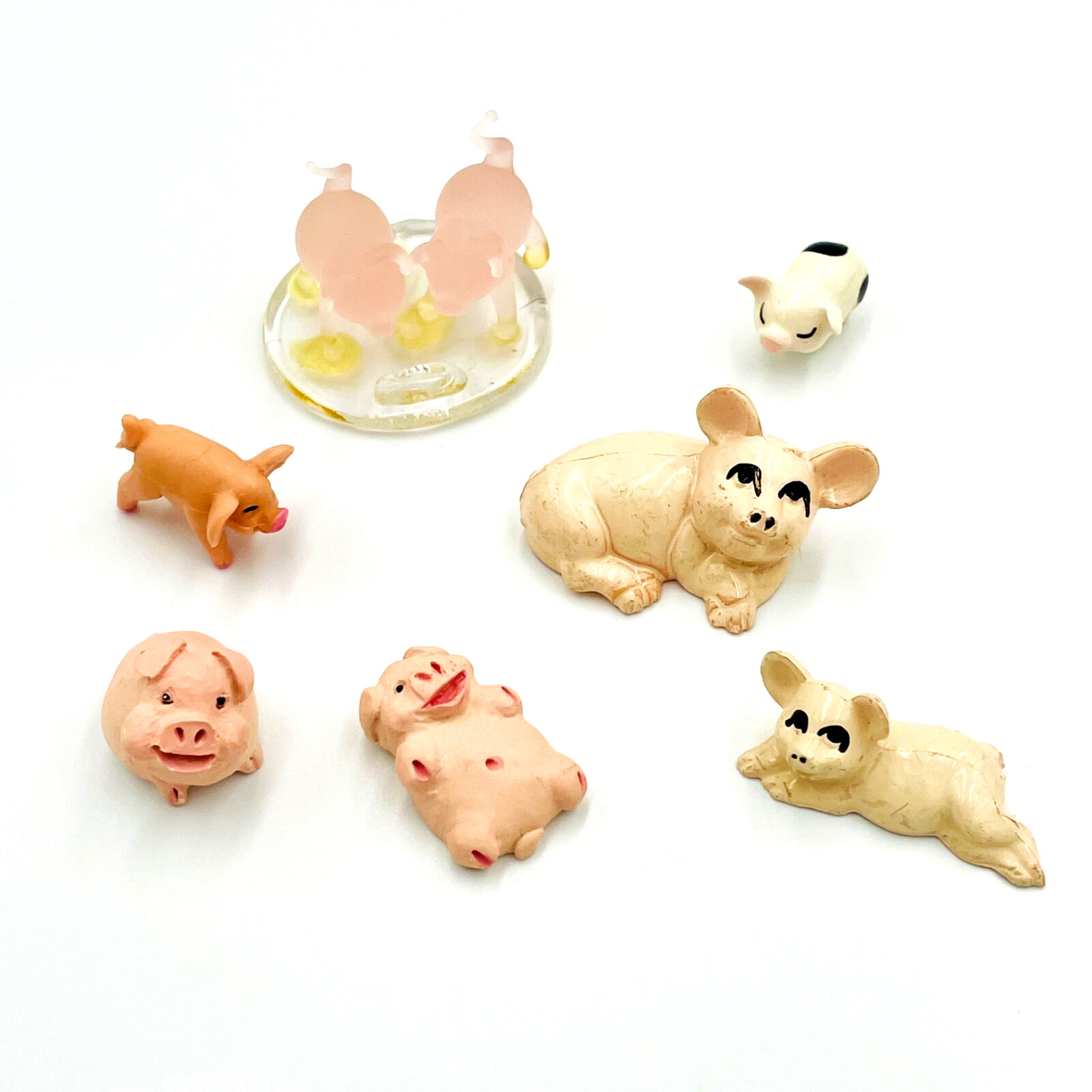 VTG Miniature Pig Collection Lot (7 pieces) Different Periods and Places READ