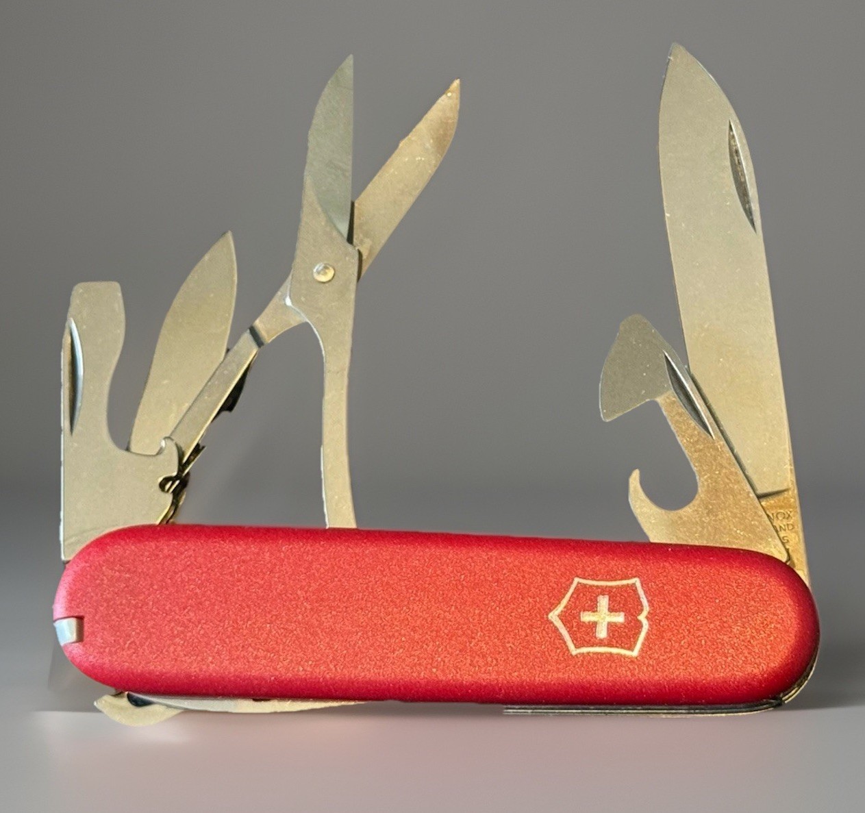 Victorinox Climber w/ Matte Red Textured Nylon Scales 91mm Swiss Army Knife New!