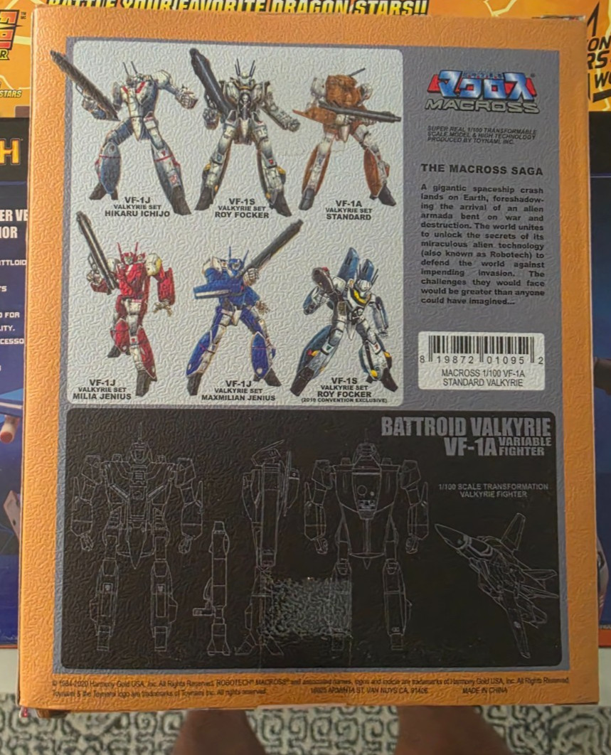 Toynami Macross Battroid Valkyrie Standard VF-1A Action Figure Multicolor Brand