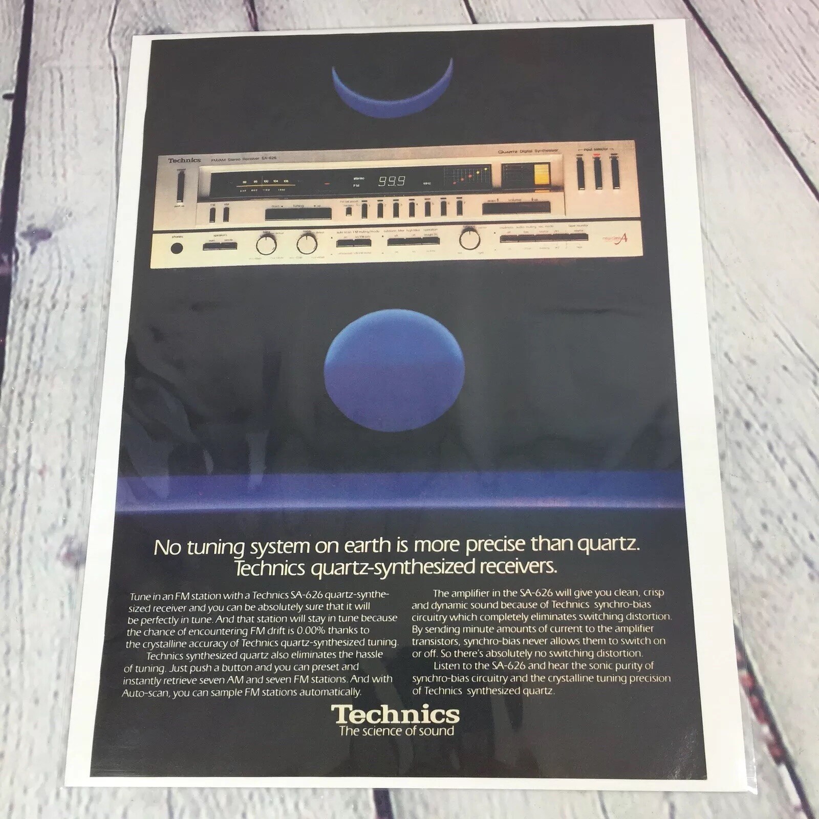 1981 TECHNICS SA-626 Receiver Vintage Print Ad/Poster Promo Art Magazine Page