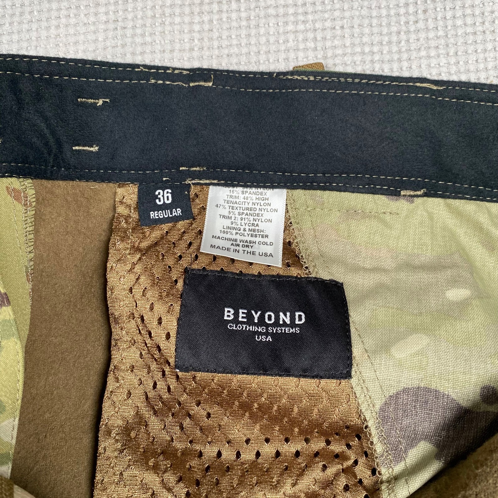 Beyond Clothing A5D Rig Softshell Pant Durable Fleece Lined OCP Multicam – LARGE