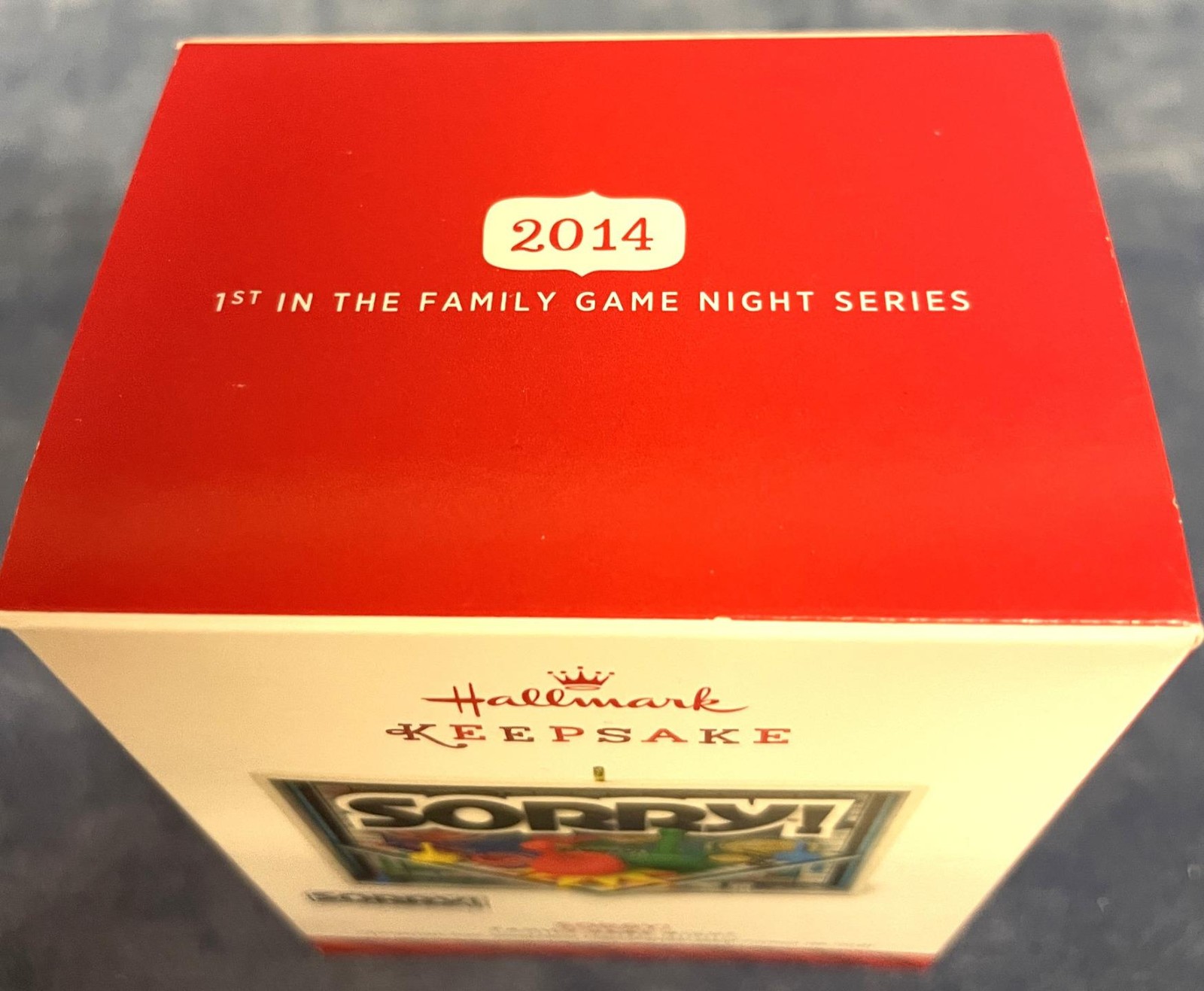 2014 Hallmark Keepsake Ornament SORRY! 1st in Family Game Night Series #1 NIB