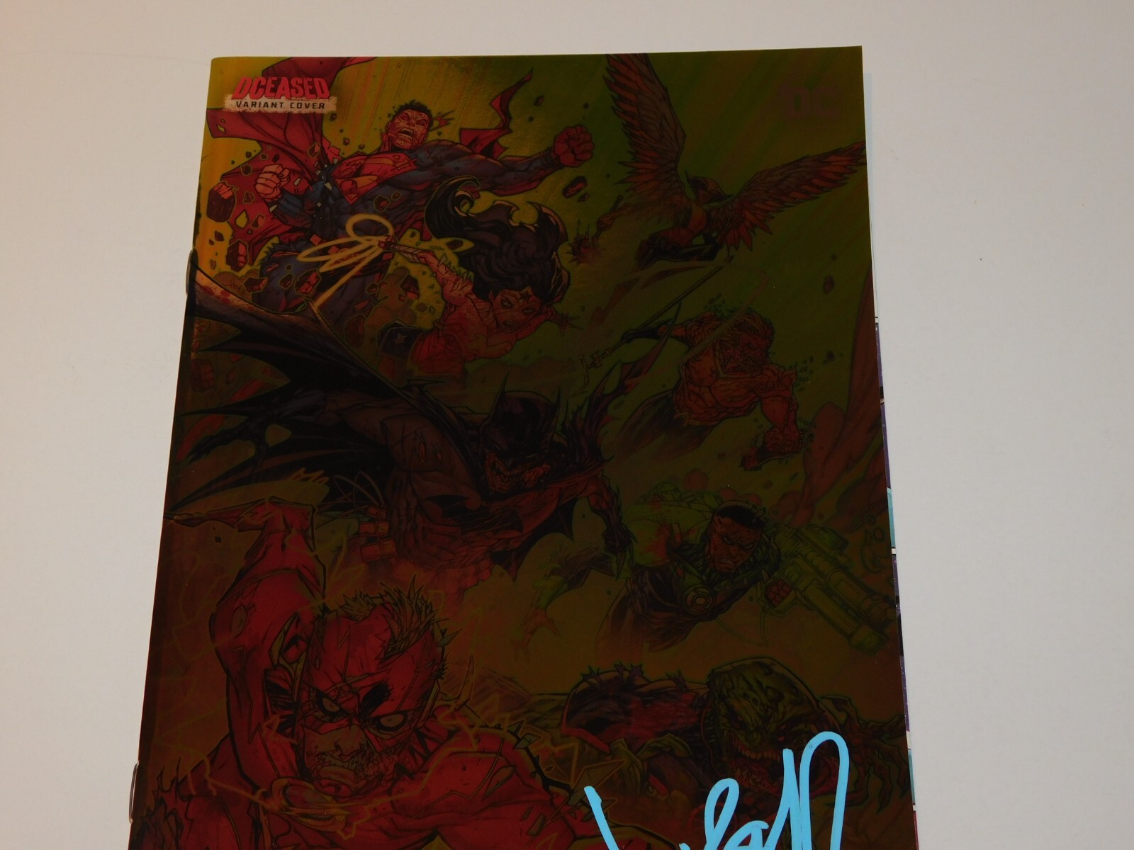 JUSTICE LEAGUE #33 2019 NYCC DCEASED FOIL JONBOY MEYERS VARIANT SIGNED – LTD
