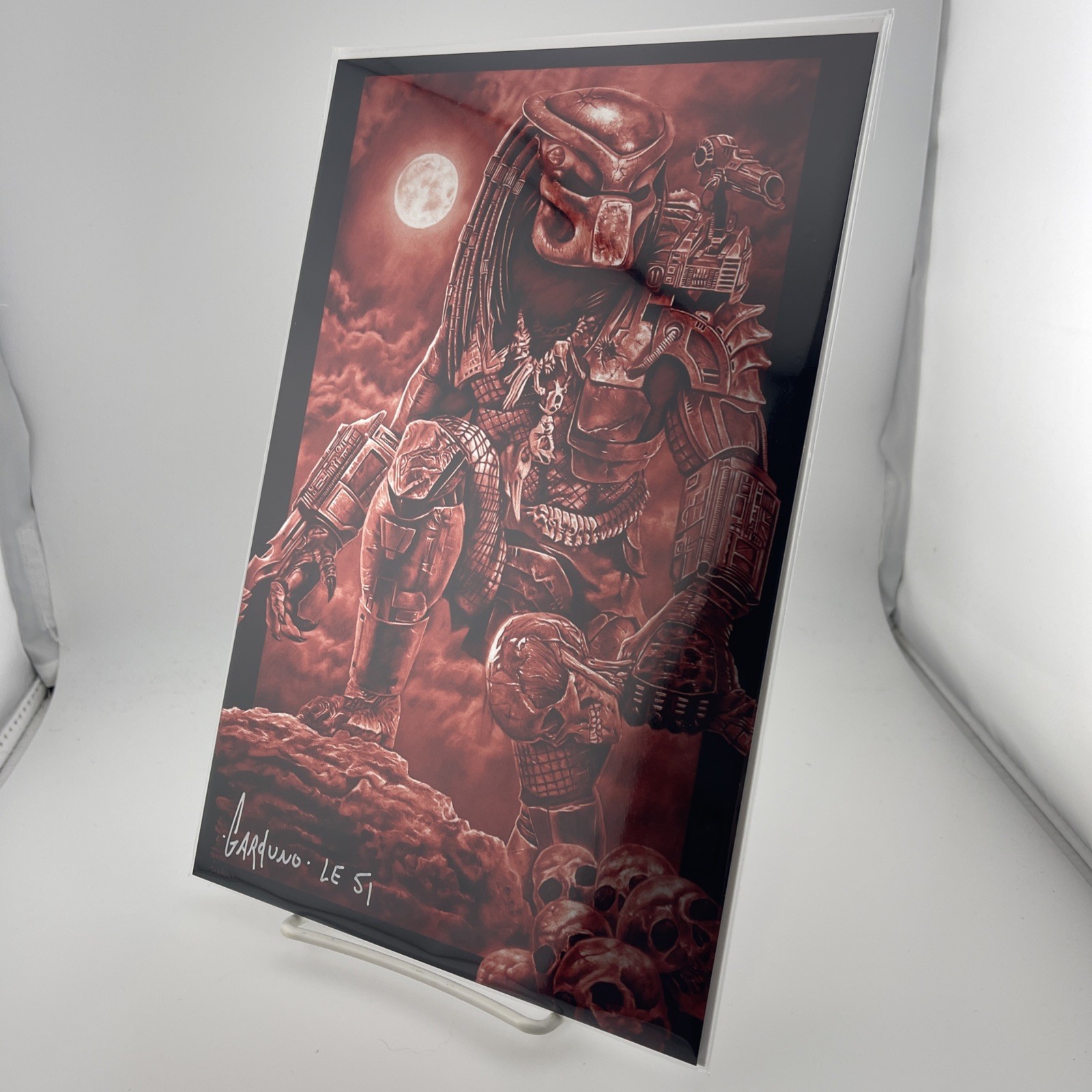 Predator Jungle Hunter Signed Victor Garduno Red Metal NM w/COA
