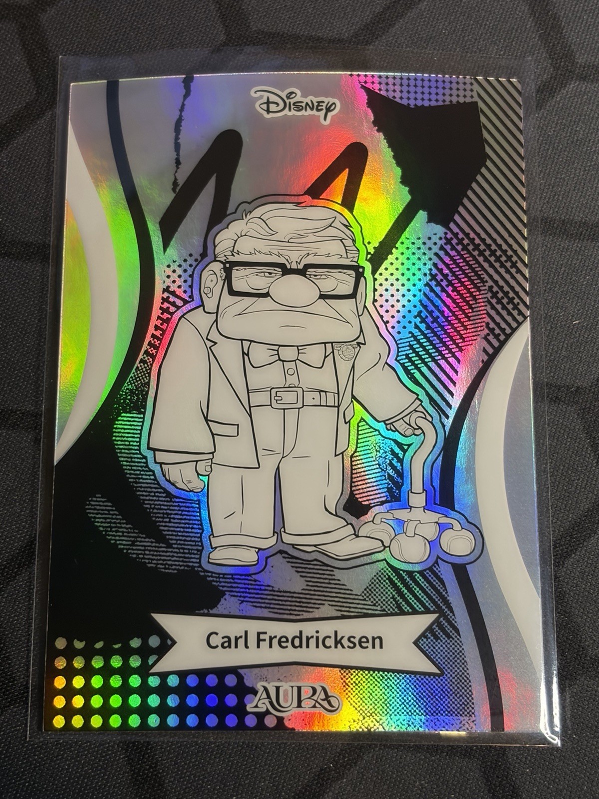 2025 Kakawow Aura Disney Line Art Silver Parallel Carl Fredricksen #AD-I-201