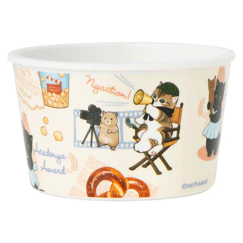 mofusand Mofumofu Journey Melamine Mini Bowl ( American Nyan) Japan NEW