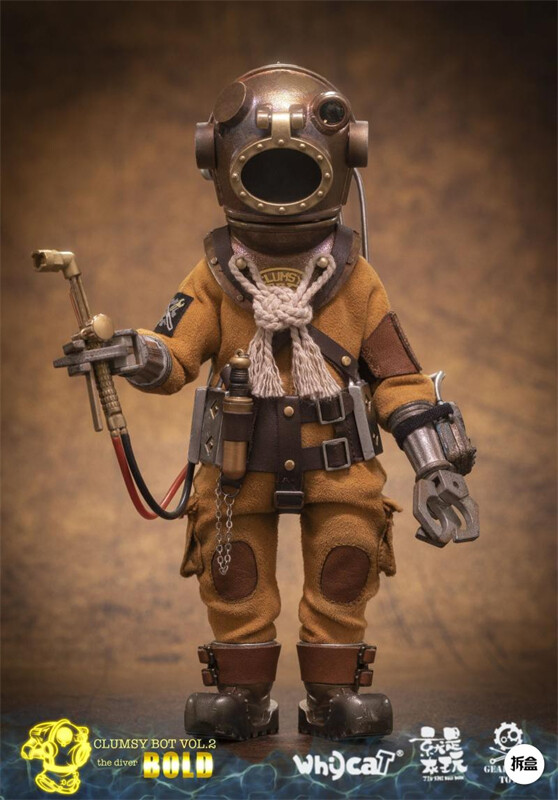 Gearhead Toys GHT003 Clumsy Bot The Diver Bold Limited Collectibles Figure Stock