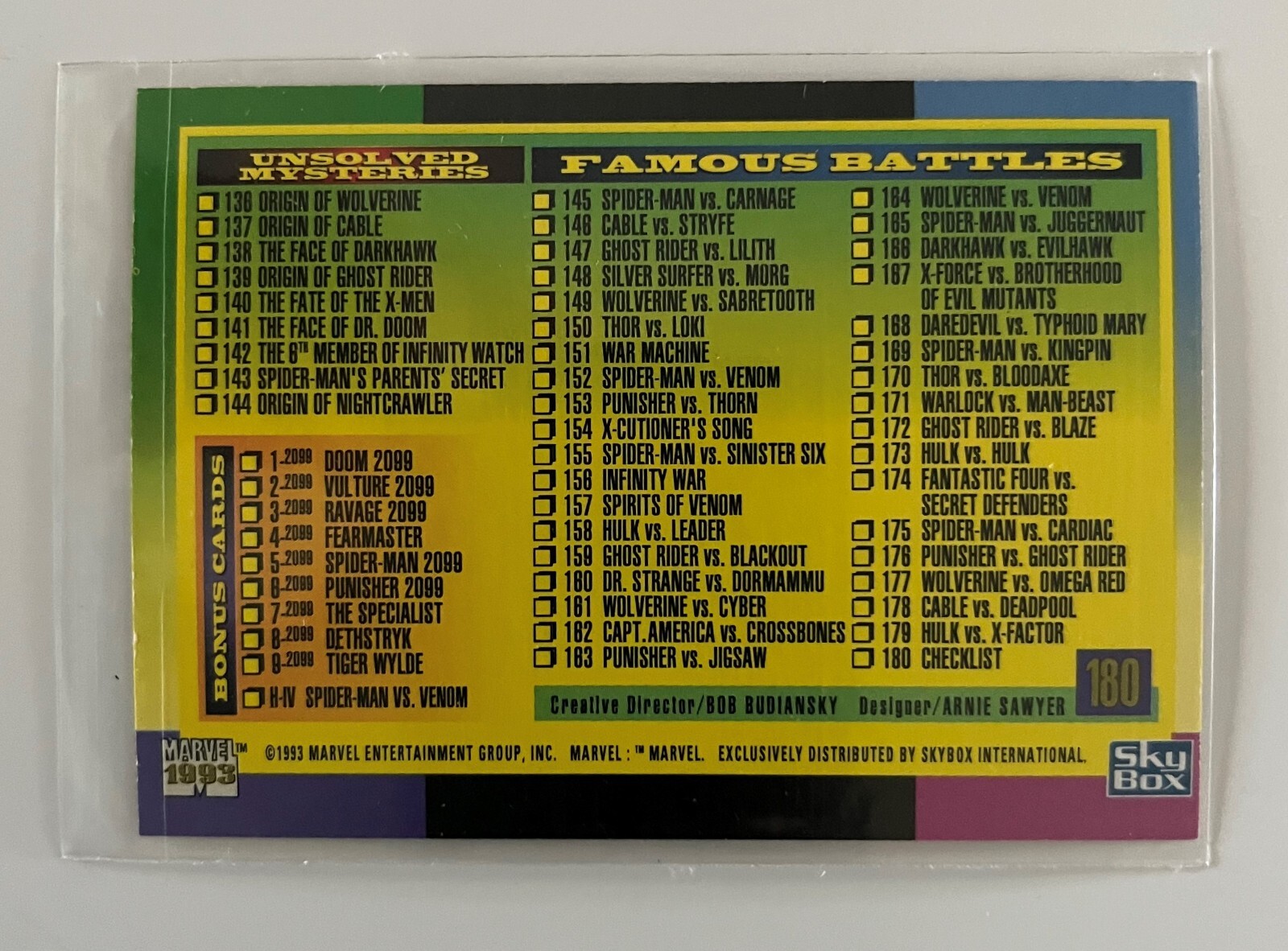 1993 SKYBOX MARVEL UNIVERSE SERIES 4 LOOSE TRADING CARDS COMPLETE YOUR SET